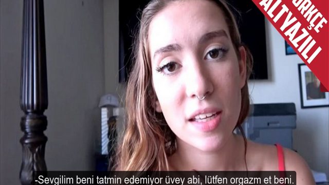 Orgazm Olamayan Kız Üvey Abisinden Boşalma Desteği Aldı